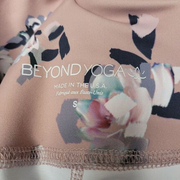 Beyond Yoga Floral Pink Leggings Size Small - Picture 6 of 6